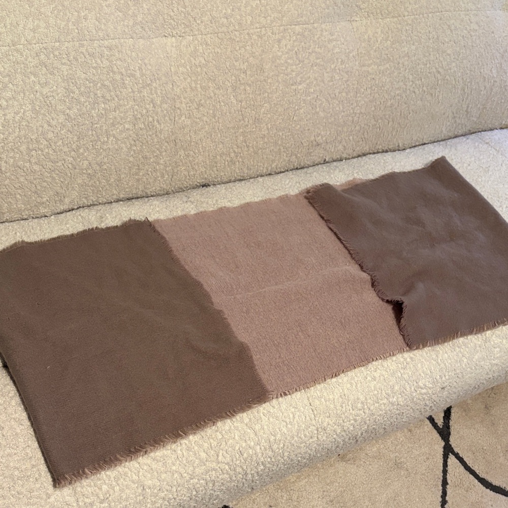 HUGE Neutral Brown Colorblock Scarf